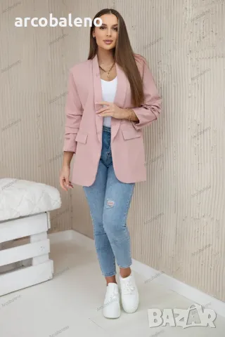 Елегантно дамско сако с ревери, 14цвята, снимка 14 - Сака - 48813146