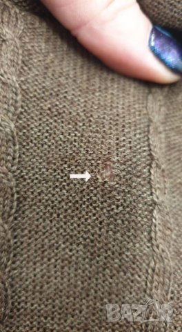 Кафява дамска блуза с мерино вълна Rodier S, снимка 6 - Блузи с дълъг ръкав и пуловери - 34771450