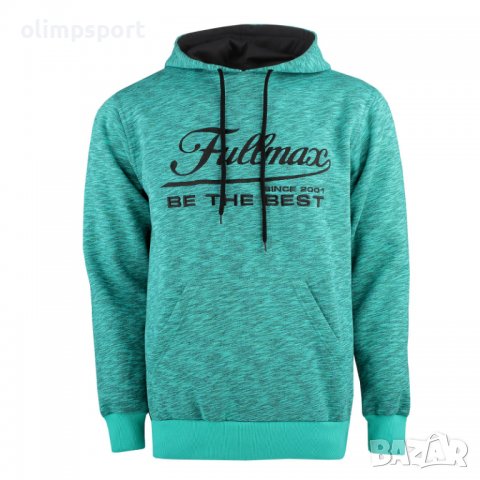 Суитшърт F245 Суитшърт Fullmax С дълъг ръкав Различни цветове Качулка с връзки Състав 90% памук, 10%, снимка 4 - Суичъри - 36956153