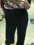 Черен панталон с широки крачули, снимка 1 - Панталони - 28184214