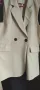 светло бежаво дълго сако с двуредово закопчаване , снимка 5