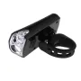 Предна LED светлина за велосипед, фар XC-122W, USB, черна, снимка 1