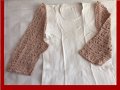 Нови Ръкави плетени на една кука за блуза, рокля , снимка 1
