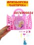 ПРОМО! Детска фризьорска чанта с аксесоари Детска играчка розова чантичка, снимка 2