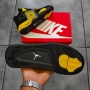 Air Jordan 4 Retro Black/Yellow мъжки маратонки , снимка 2
