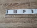 сребрист надпис емблема Инфинити Infiniti, снимка 3