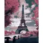 Рисуване по номера "Айфелова кула", 40х50 см,с Дървена рамка, снимка 3