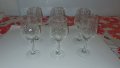 Кристални чаши за шампанско и вино 6 броя, снимка 2