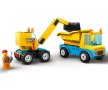LEGO® City Great Vehicles 60391 - Строителни камиони и кран с разбиваща топка, снимка 7