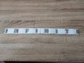 сребрист надпис емблема Инфинити Infiniti, снимка 8