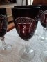 Червен кристал чаши за вино, снимка 3