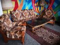 Диван тройка и два фотьойла от масивно дърво , снимка 5