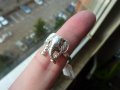 Сребърен нов пръстен с елефант халка 1.7, снимка 1