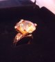 Just Cavalli-оригинален нов,18к.позлатен пръстен със естествен цитрин, снимка 2
