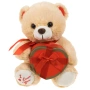 Плюшено мече с кутия сърце за Свети Валентин 25 см_1257330, снимка 2