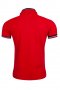 Мъжка тениска с яка 2101 бял, син и червен, снимка 5