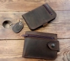 Ръчно изработени мъжки кожени портфейли , снимка 8