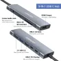 USB C хъб, многопортов адаптер 9 в 1  хъб със 100W мощност, снимка 8