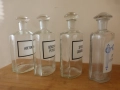 Големи аптекарски шишета 24 см 3 бр, снимка 4