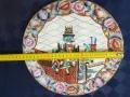 Порцеланова ръчно рисувана антикварна чиния-HAND-PAINTED ROYAL SATSUMA, снимка 3