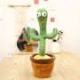 ПРОМО!!! Пеещ и танцуващ кактус Crazy Cactus, интерактивна детска играчка, 120 песни , снимка 2