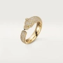 CARTIER Panthere de Cartier Gold Paved Diamonds Дамски Пръстен, снимка 10