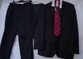 Мъжки луксозен черен костюм състоящ се от три части, сако, жилетка и панталон., снимка 8