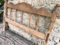Антика!Автентично!1930 старо дъбово легло с красиви табли!180/120/84см, снимка 4