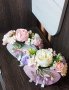 ‼️Ново‼️Велурена кутия сърце със свежи сапунени цветя                                            , снимка 1 - Подаръци за жени - 43985767