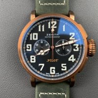 Мъжки часовник ZENITH Pilot Type 20 Extra Special Chronograph с кварцов механизъм, снимка 2 - Мъжки - 38842931