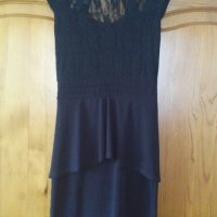 Мини черна рокля, снимка 1 - Рокли - 37730397