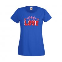 Дамска тениска Свети Валентин Love 2, снимка 2 - Тениски - 35647075