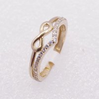 Дамски плътни златни пръстени, снимка 14 - Пръстени - 38540702