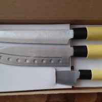 ножове готварски професионални комплект, в японски стил Таки TAKI, 3 части, снимка 1 - Прибори за хранене, готвене и сервиране - 35936506