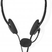 Nedis 3,5 мм компютърни слушалки с микрофон НОВИ, снимка 2 - Слушалки за компютър - 37501911