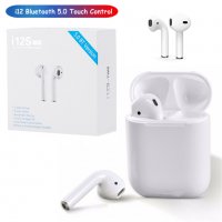 Безжични Слушалки i12 i7 i7s tws handsfree bluetooth andriod iPhone телефон, снимка 1 - Слушалки, hands-free - 27770077