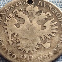 Сребърна монета 20 кройцера 1832г. Франц първи Виена Австрийска империя 13634, снимка 6 - Нумизматика и бонистика - 42944370