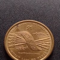 Монета 1 долар UNITED STATES OF AMERICA HAUDENOSAUMEE GREAT LAW OF PEACE 38034, снимка 5 - Нумизматика и бонистика - 40767595