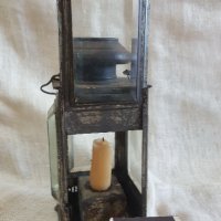 Красив старинен фенер , снимка 5 - Антикварни и старинни предмети - 26341771