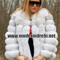 Дамско елегантно палто бяла лисица, снимка 2 - Палта, манта - 27835052