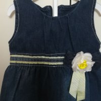 Нов дънков сукман , снимка 3 - Бебешки рокли - 38096283