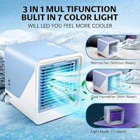 Нов Преносим вентилатор Персонален мини фен с вода Охладител Овлажнител, снимка 4 - Климатици - 40828653