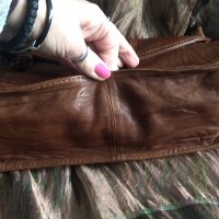Винтидж чанта от естествена кожа / genuine leather handbag, снимка 9 - Чанти - 43360340