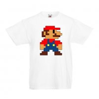 Детска тениска Супер Марио Mario 8-bit, снимка 2 - Детски тениски и потници - 33089511