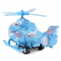 Музикална играчка хеликоптер с мигащи светлини и звук, 360 градуса завъртане FLICK IN, снимка 6 - Електрически играчки - 34899740