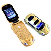 Мобилен телефон GSM с две сим карти Dual Sim отключен нов за ученици студенти с форма на автомобил ф, снимка 16 - Други - 38307688