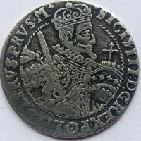 Монета Полша 1/4 Талер 1622 г. Сигизмунд III Ваза, снимка 1 - Нумизматика и бонистика - 37918301
