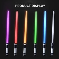 🗡️ Детска играчка цветен светлинен лазерен меч Star Wars със звук, снимка 6 - Електрически играчки - 42987597
