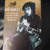 Bob Marley-Redemption Song-метална табела(плакет), снимка 3 - Китари - 43942092