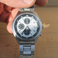 Часовник "Seiko"хронограф кварц Панда циферблат, снимка 10 - Мъжки - 44843853